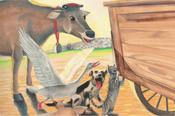 Farm-themed design with animals